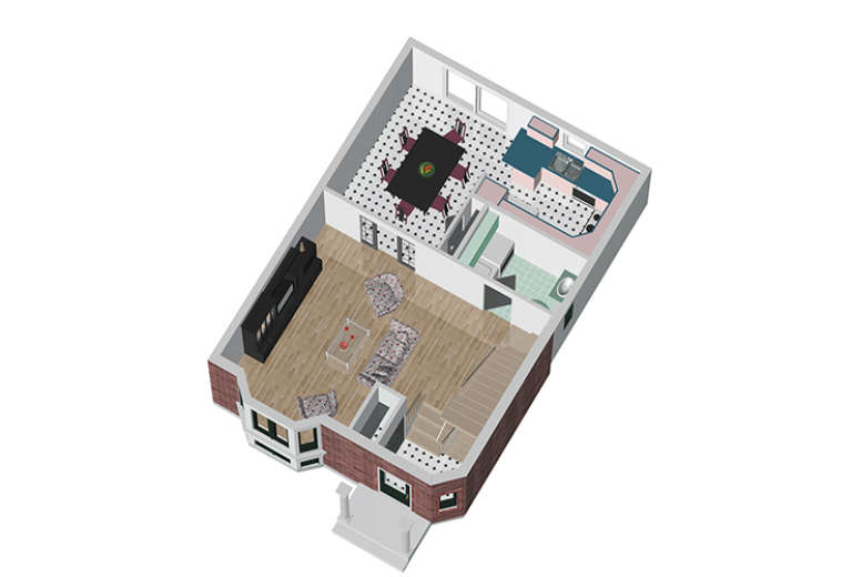 Narrow Lot House Plan #6146-00152 Additional Photo