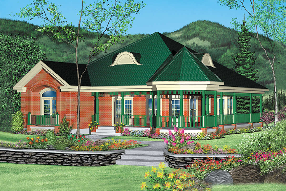 Victorian Plan - 1,929 Square Feet, 3 Bedrooms, 2 Bathrooms | Floor Plan  #6146-00154 | America's Best House Plans, image size:1200x800