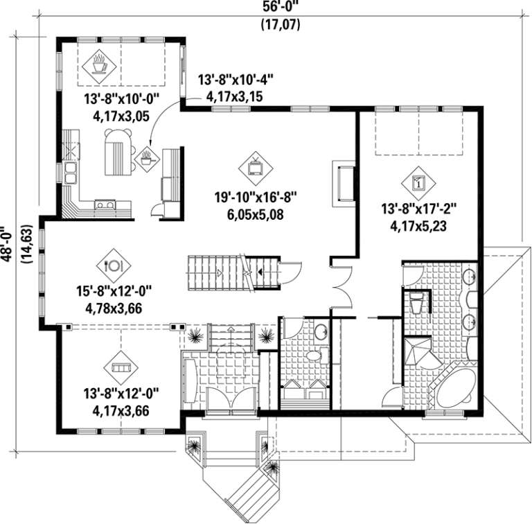 House Plan House Plan #17577 Drawing 1