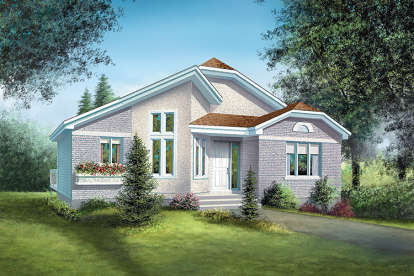 2 Bed, 1 Bath, 1144 Square Foot House Plan - #6146-00160