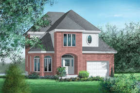 European House Plan #6146-00165 Elevation Photo