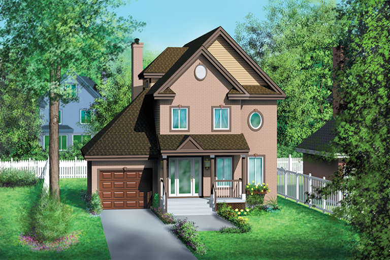 European House Plan #6146-00166 Elevation Photo