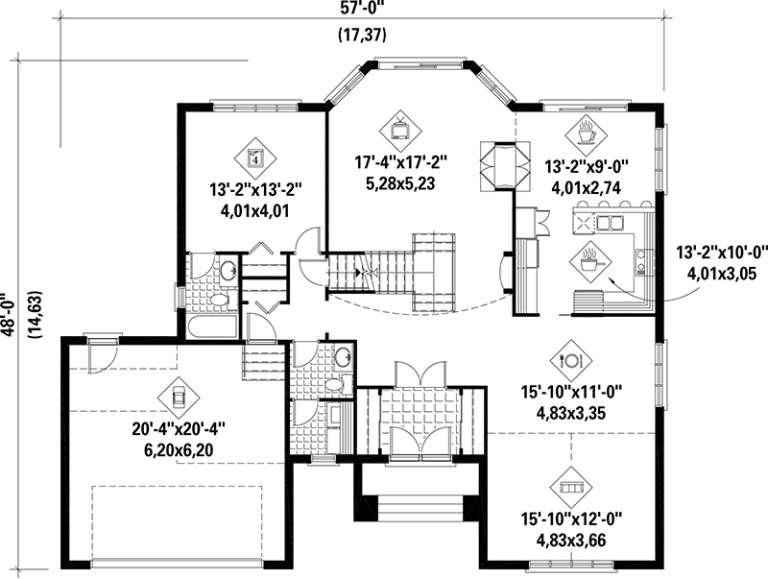 House Plan House Plan #17592 Drawing 1