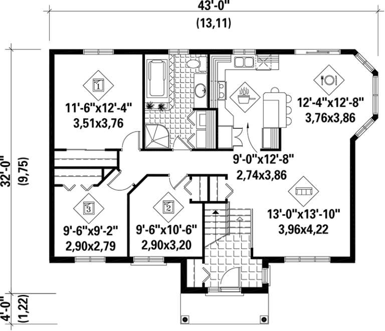 House Plan House Plan #17593 Drawing 1