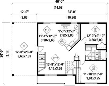 House Plan House Plan #17594 Drawing 1