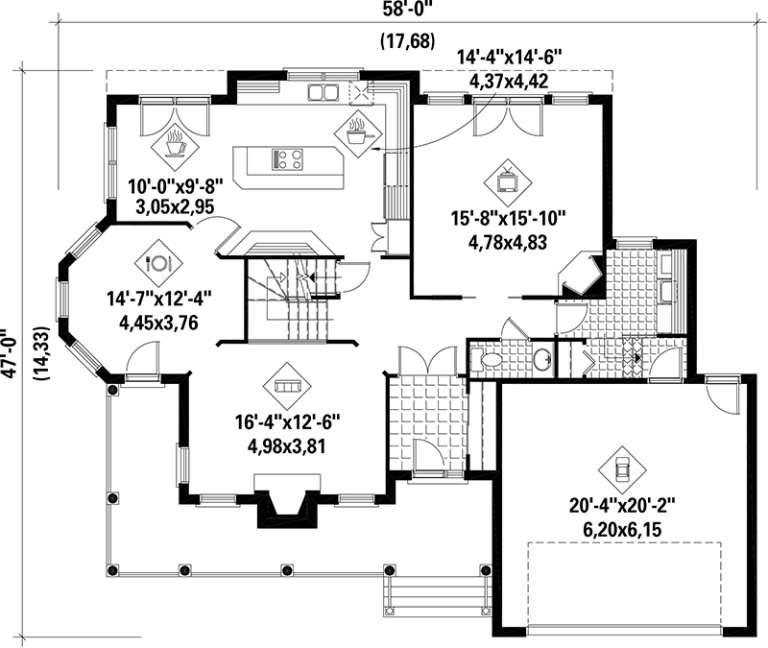 House Plan House Plan #17595 Drawing 1