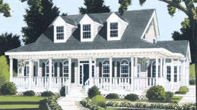 Country House Plan #033-00018 Elevation Photo