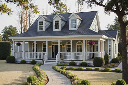 Country House Plan #033-00018 Elevation Photo