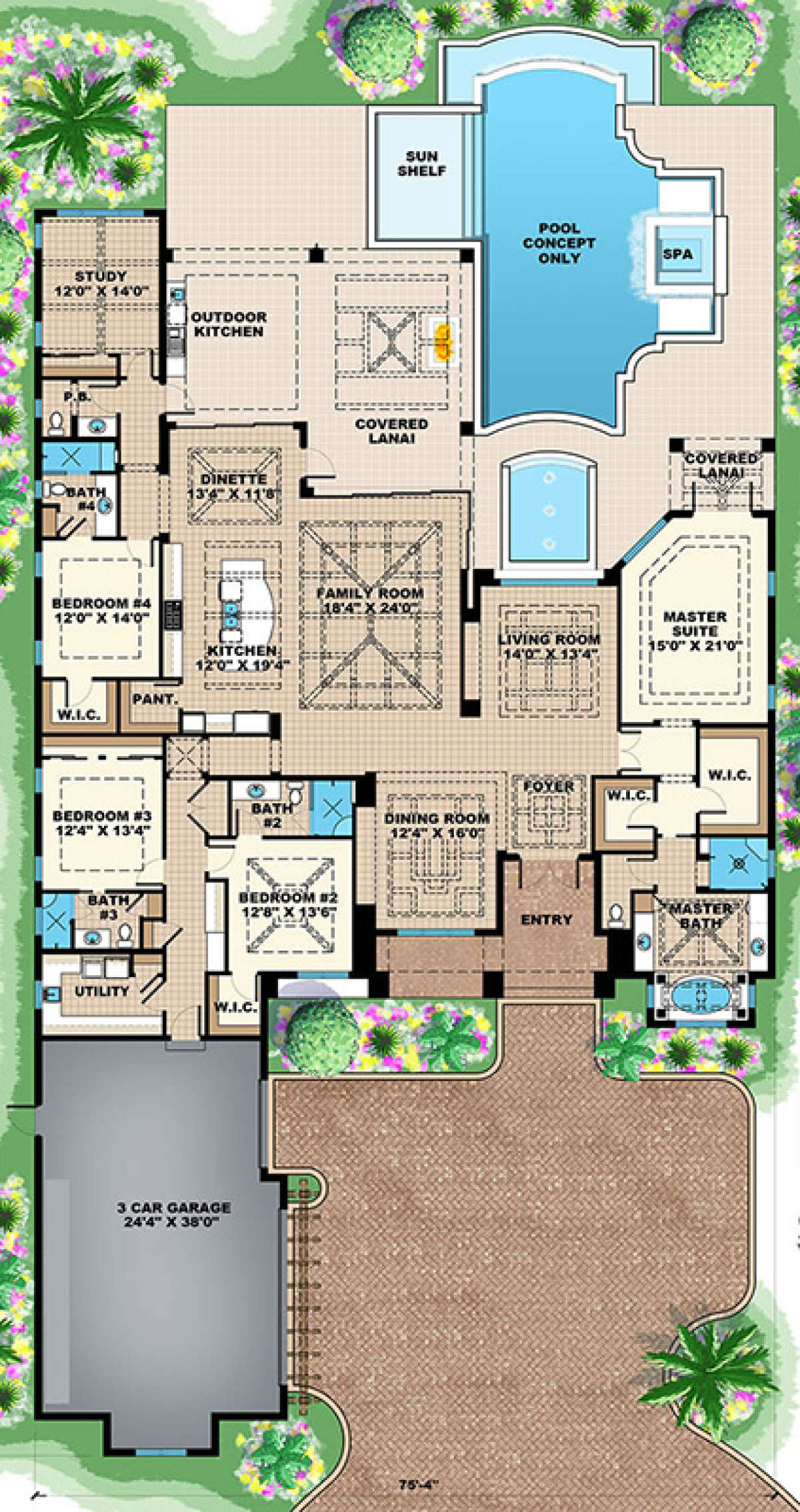 Main Floor Plan for House Plan #1018-00232