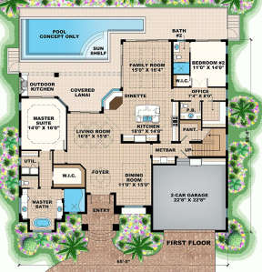 Main Floor Plan for House Plan #1018-00234
