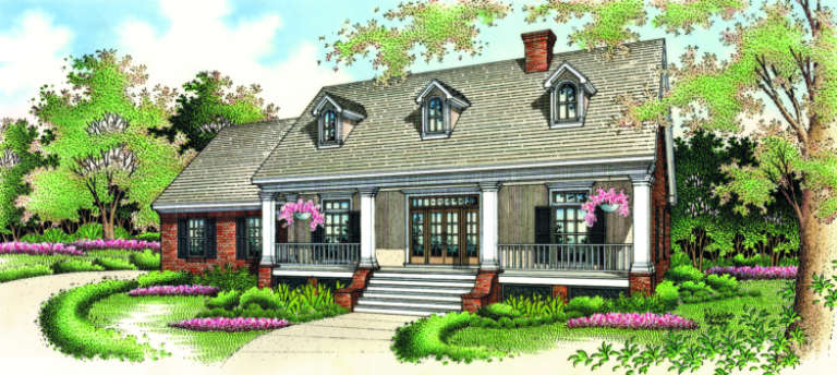 Traditional House Plan #048-00095 Elevation Photo