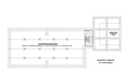 Basement for House Plan #3125-00006
