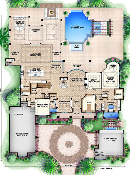 Main Floor Plan for House Plan #1018-00242