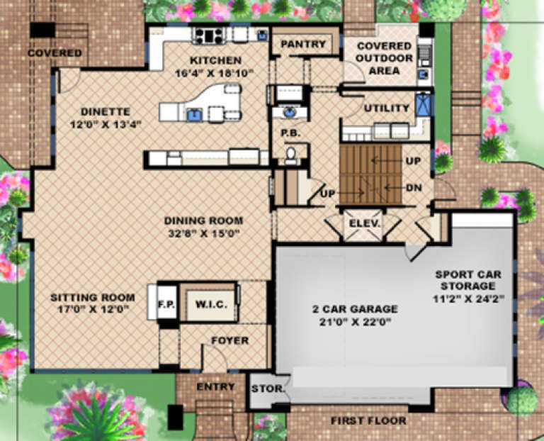 House Plan House Plan #17619 Drawing 1