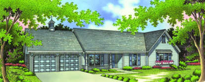 Traditional House Plan #048-00096 Elevation Photo