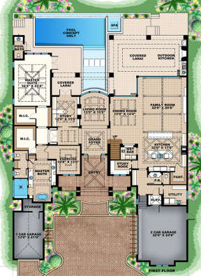 Main Floor Plan for House Plan #1018-00244