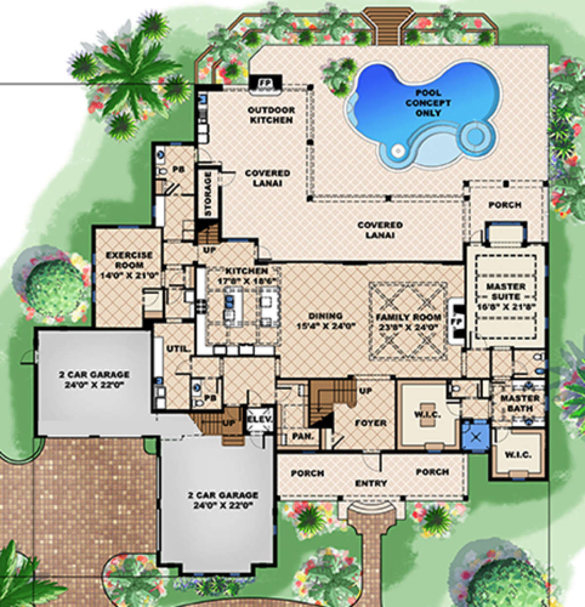 Main Floor Plan for House Plan #1018-00245