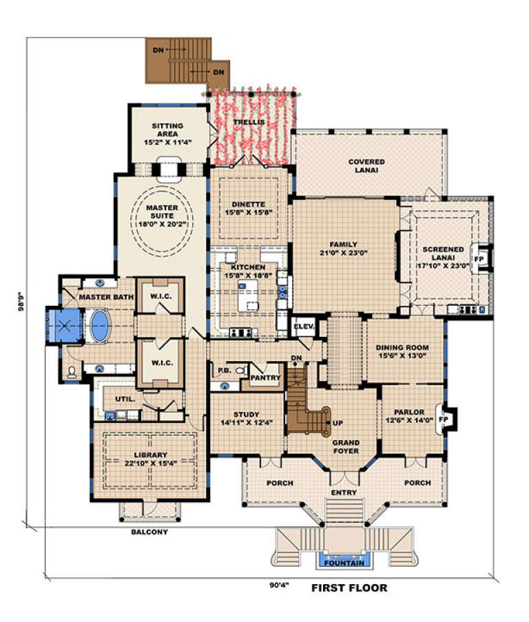 House Plan House Plan #17623 Drawing 1
