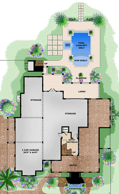 Basement Floor Plan for House Plan #1018-00247