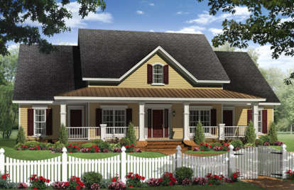 Southern House Plan #348-00256 Elevation Photo