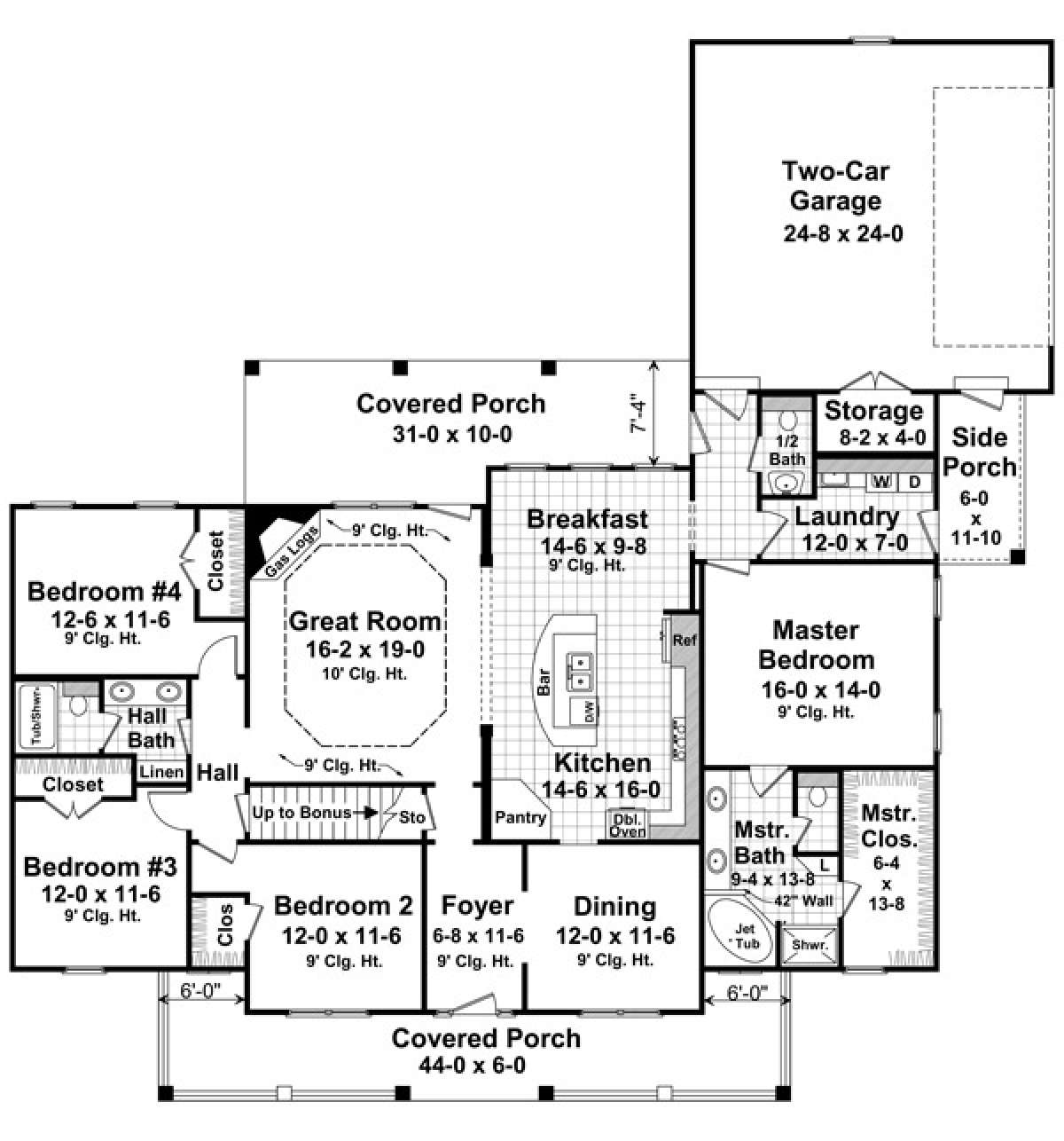 Main Floor for House Plan #348-00256