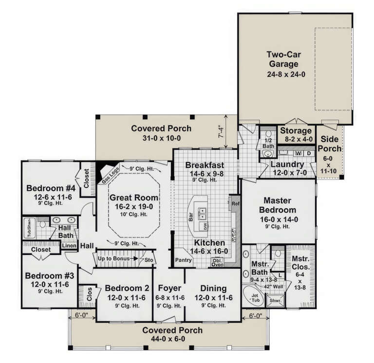 House Plan House Plan #17625 Drawing 1