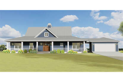 Farmhouse House Plan #3125-00008 Elevation Photo