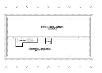 Basement Floor Plan for House Plan #3125-00008
