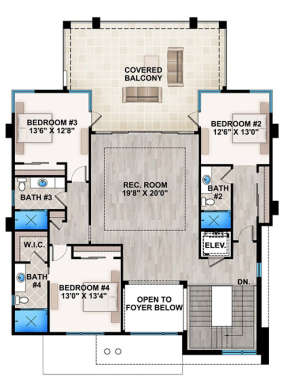 Floorplan 2 for House Plan #207-00022