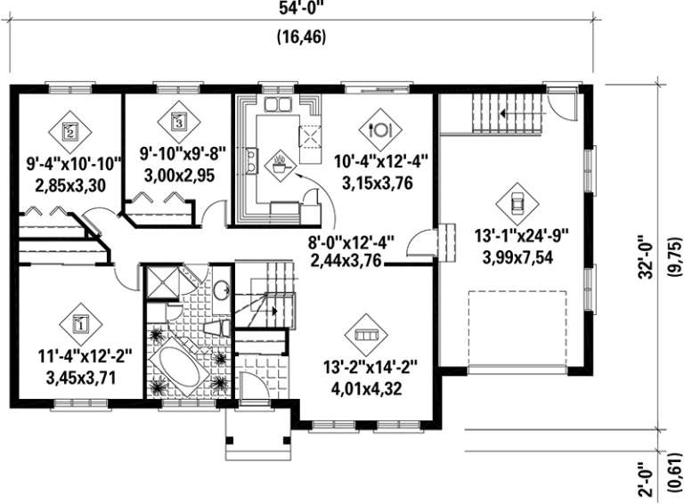 House Plan House Plan #17628 Drawing 1