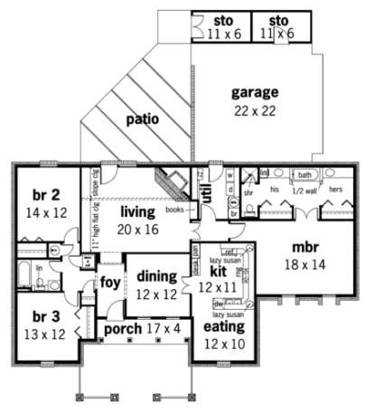 Floorplan1 for House Plan #048-00097