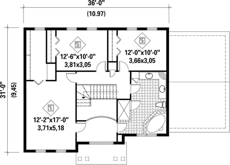 House Plan House Plan #17635 Drawing 2