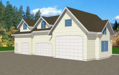 Traditional House Plan #039-00403 Elevation Photo