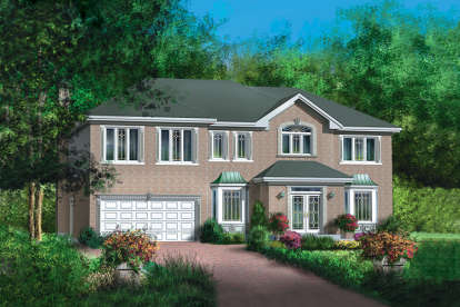 5 Bed, 2 Bath, 4348 Square Foot House Plan - #6146-00197