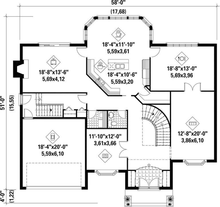 House Plan House Plan #17642 Drawing 1