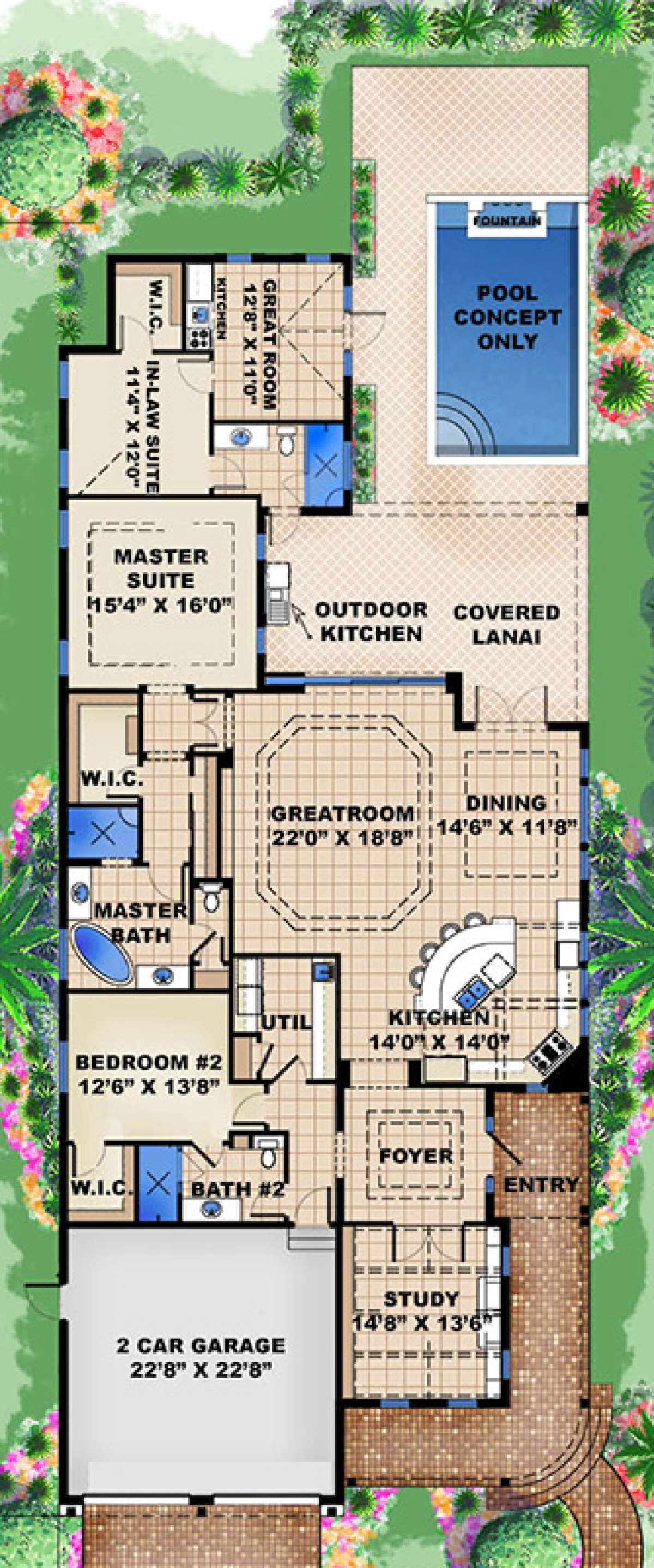 Main Floor Plan for House Plan #1018-00249