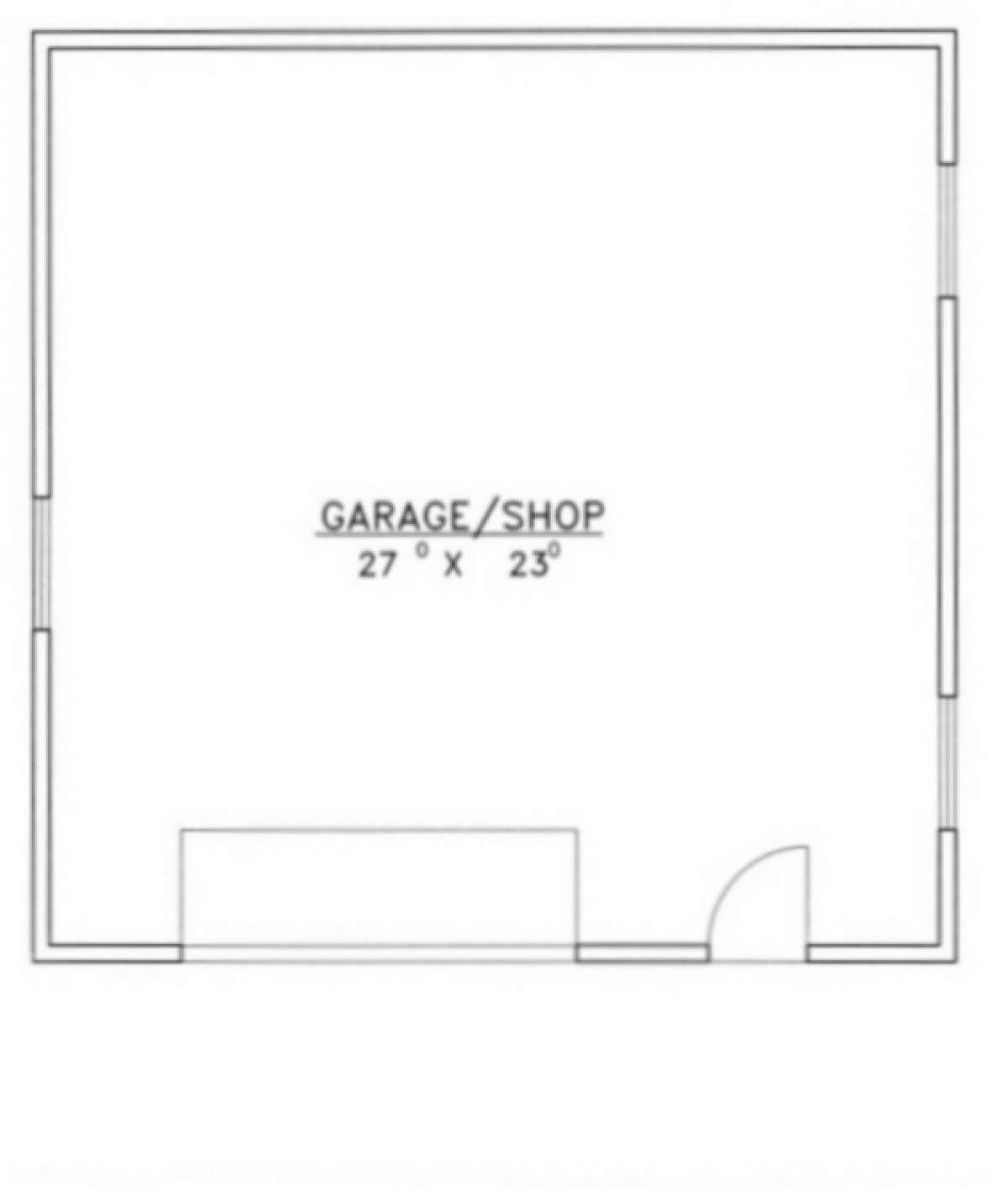 Garage Floor for House Plan #039-00404
