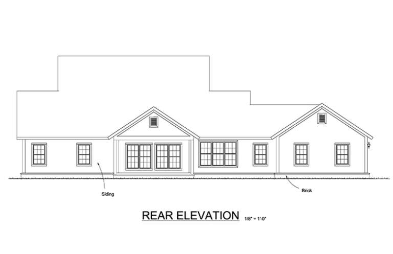 Country House Plan #4848-00342 Elevation Photo