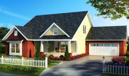 Craftsman House Plan #4848-00347 Elevation Photo