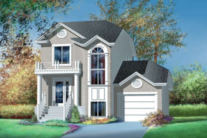 2 Bed, 1 Bath, 1348 Square Foot House Plan - #6146-00205