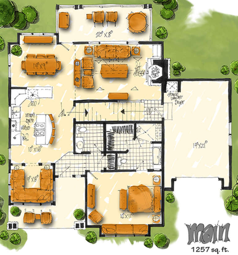 House Plan House Plan #17666 Drawing 1