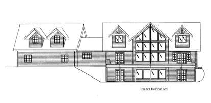 Mountain House Plan #039-00627 Elevation Photo