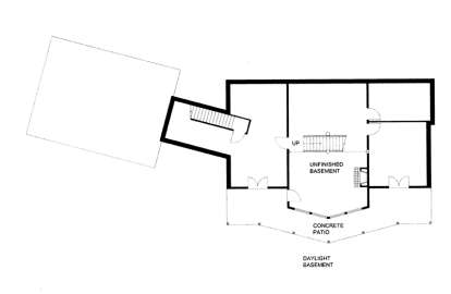 Basement Floor Plan for House Plan #039-00627