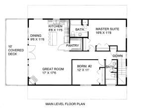 Main Floor Plan for House Plan #039-00633