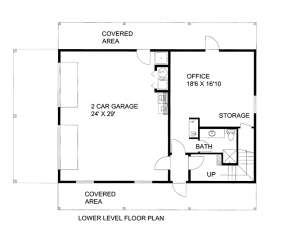 Lower Floor Plan for House Plan #039-00633