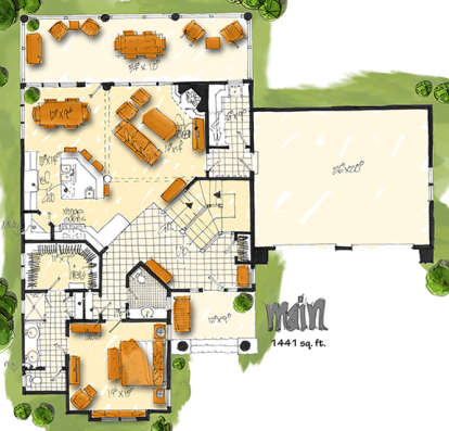 Floorplan 1 for House Plan #1907-00029