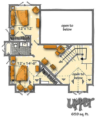 Floorplan 2 for House Plan #1907-00029