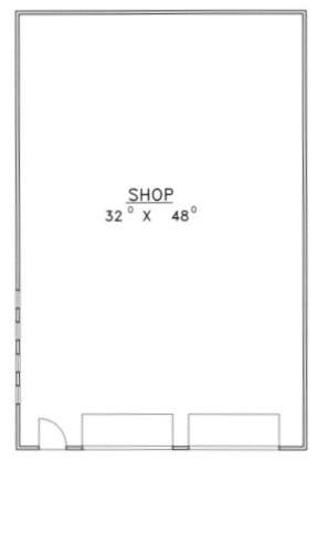 Garage/Shop Floor for House Plan #039-00407