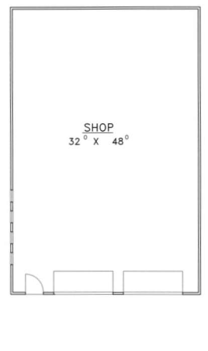 Garage/Shop Floor for House Plan #039-00407