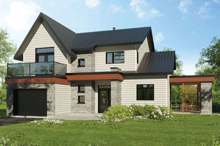 House Plan #034-01068 Elevation Photo